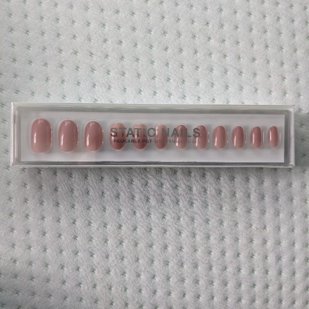 Reusable Pop-On Manicure Set - Peony Round
